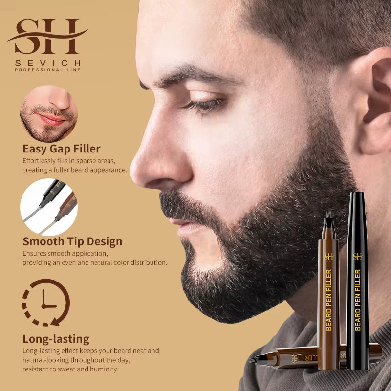 Waterproof Beard Pen Filler - Moustache Coloring & Filling Pen