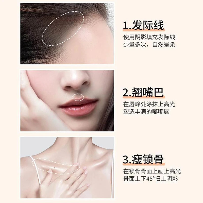 14 Color Hair Line Powder Black Root up Natural Instant Waterproof Hairline Shadow Concealer