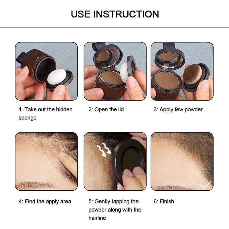 14 Color Hair Line Powder Black Root up Natural Instant Waterproof Hairline Shadow Concealer