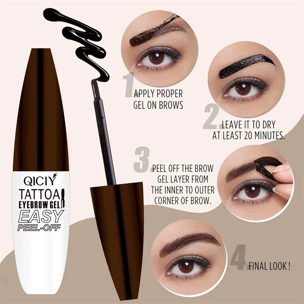 Lasting 3 Days Tattoo Easy Peel off Eyebrow Gel Cream